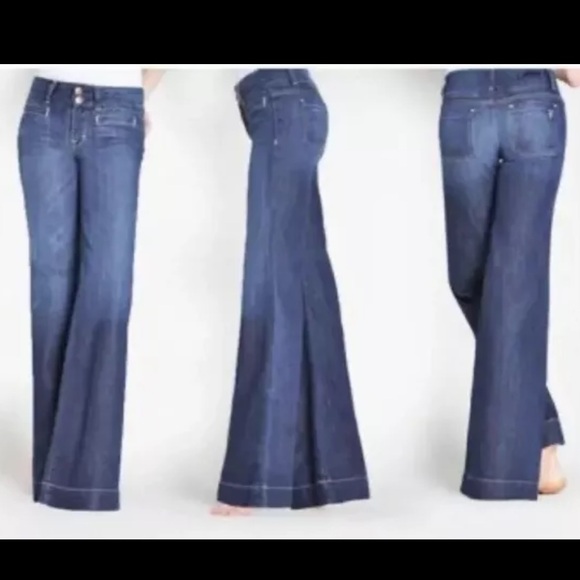 Fidelity Denim Aloe Mid-Rise Flare Jeans | Color: Forever Rinse | NEW/NWT!!👖💜 - Picture 7 of 14